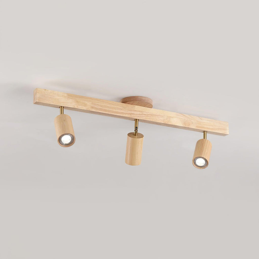 Veril Track Lighting Spotlight Wood