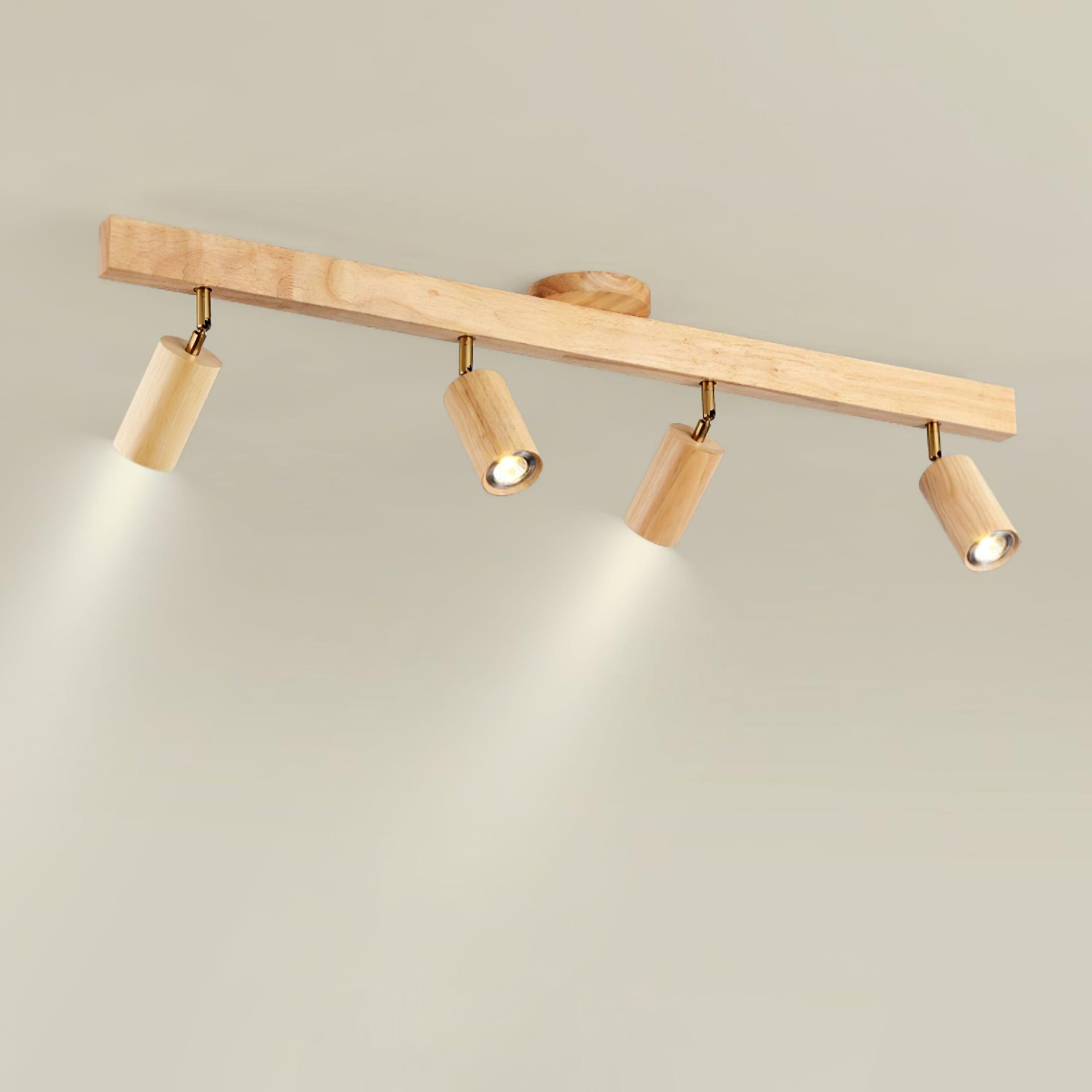 Veril Track Lighting Spotlight Wood