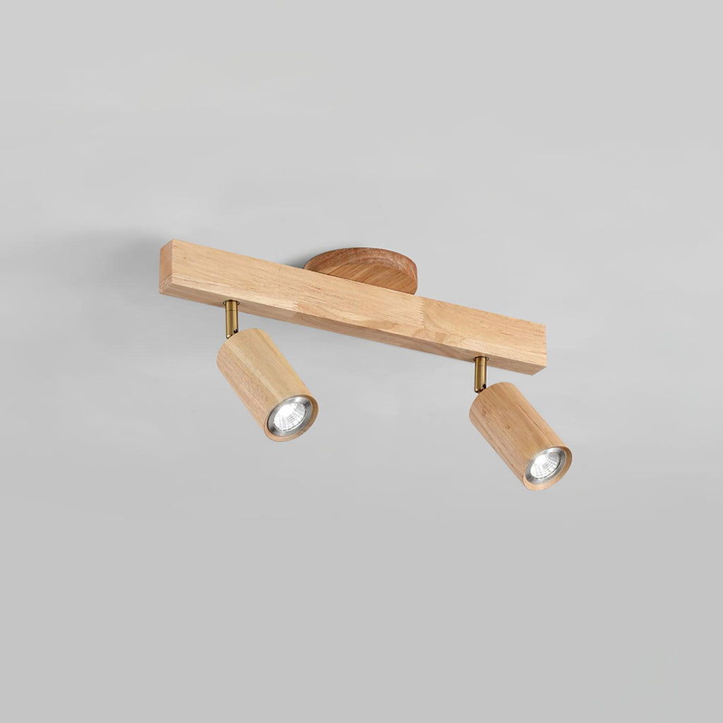Veril Track Lighting Spotlight Wood