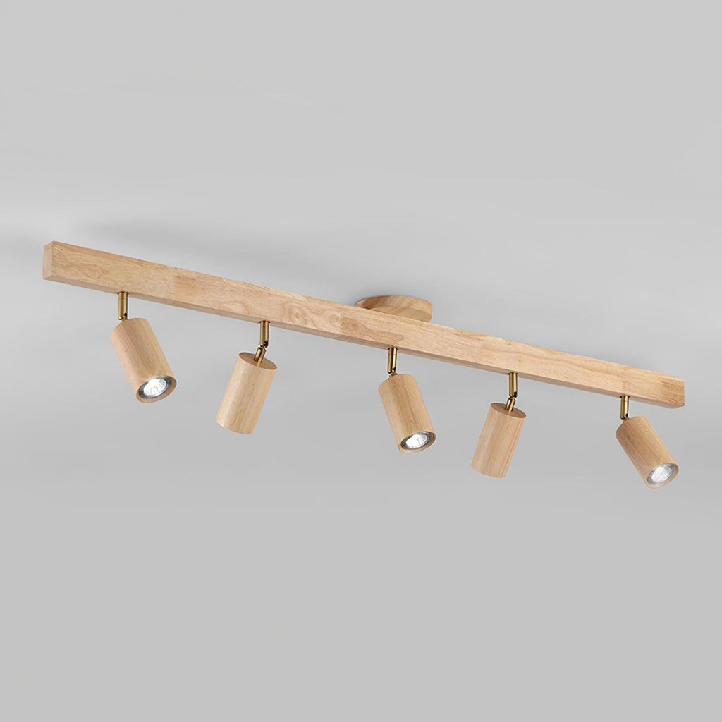 Veril Track Lighting Spotlight Wood