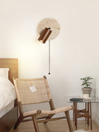 Evzoryra Wall Lamp Disc Swing in Travertine