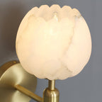 Ralin Alabaster Flowers Wall Lamp