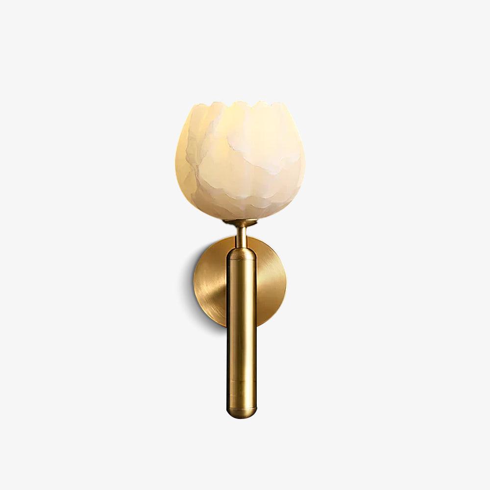 Ralin Alabaster Flowers Wall Lamp