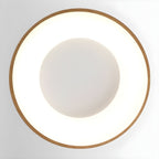 Eliriel Round Minimalist Ceiling Lamp in Wood