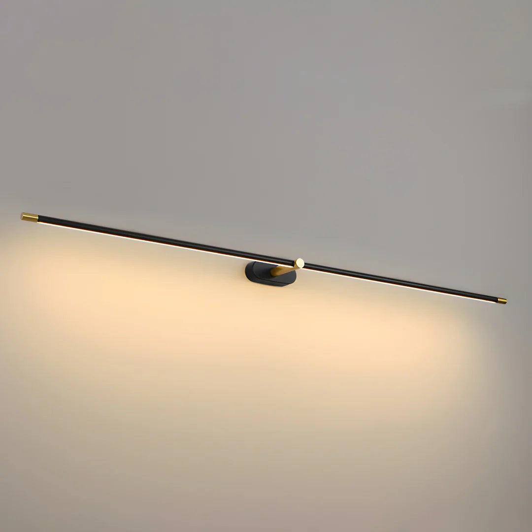 Ivox Minimalist Linear Wall Lamp Gold&Black