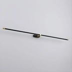Ivox Minimalist Linear Wall Sconce Gold & Black