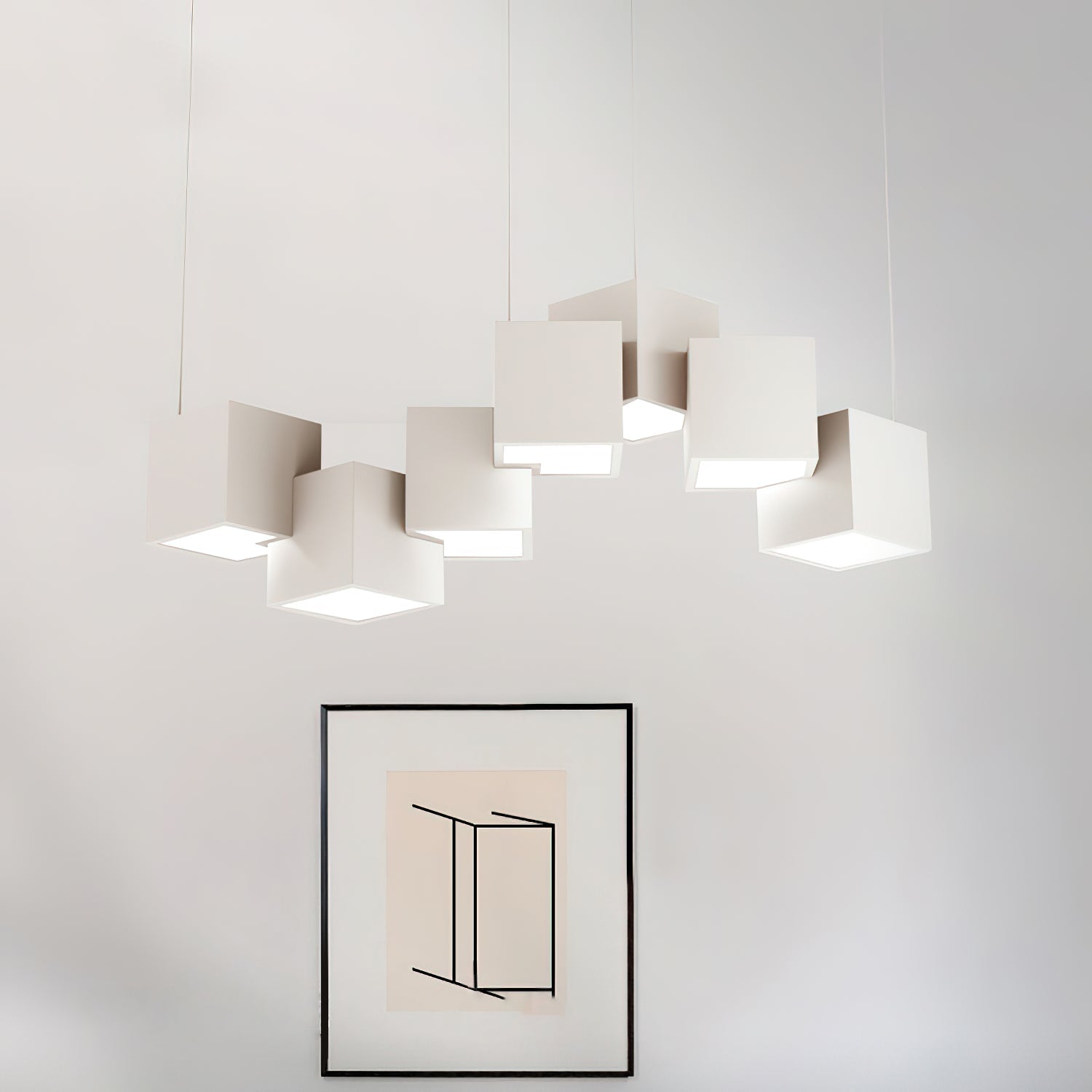 Mobile Rubik's Cube Chandelier
