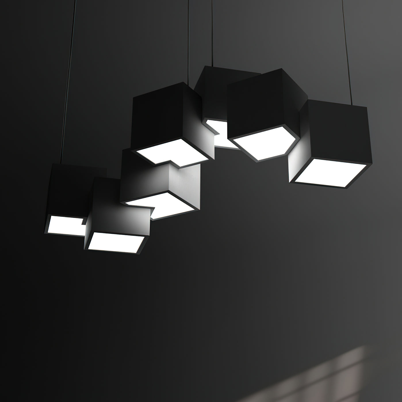 Mobile Rubik's Cube Chandelier