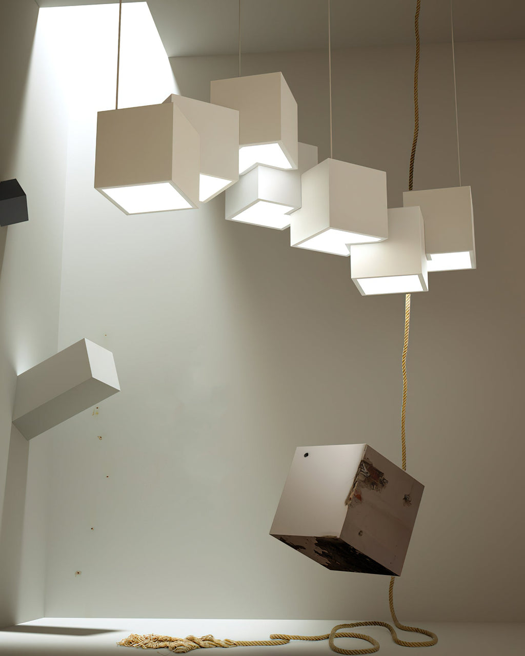 Mobile Rubik's Cube Chandelier