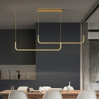 Arisha Modern LED Pendant Light Gold/Black Metal Dining/Living Room