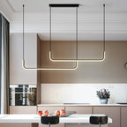 Arisha Modern LED Pendant Light Gold/Black Metal Dining/Living Room
