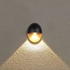Modern Minimalist Oval LED Outdoor Wall Sconce Lamp 1-Light