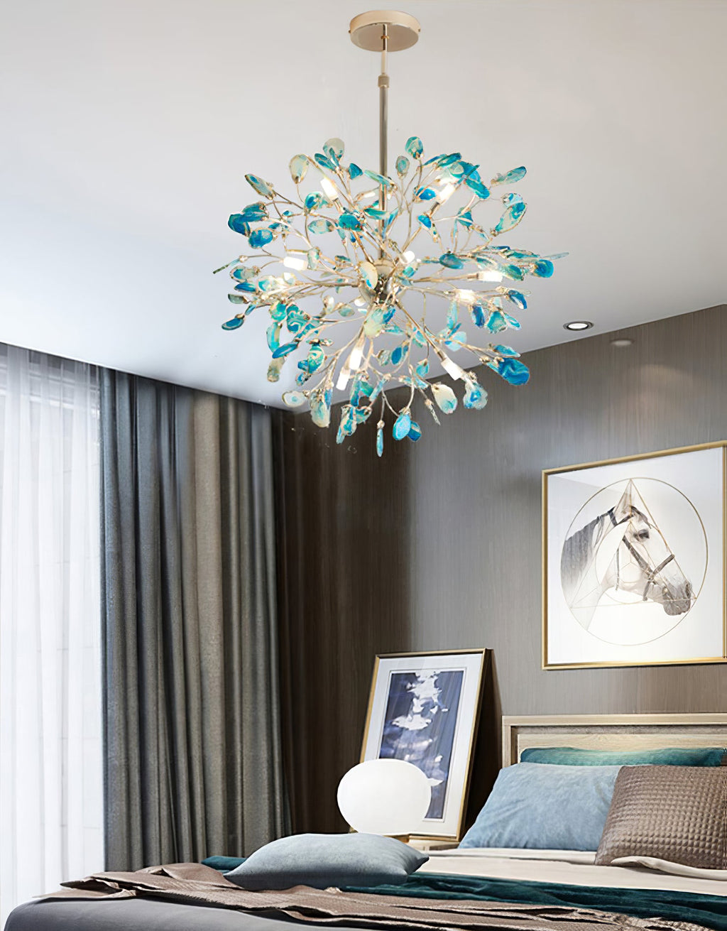 Modern Agate Chandelier