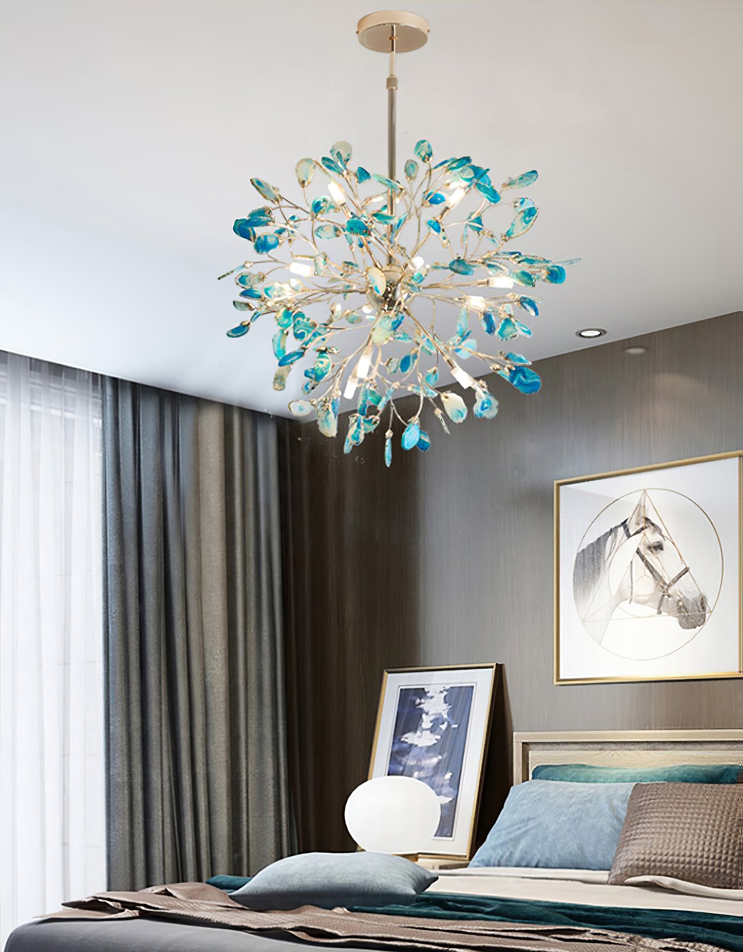 Modern Agate Chandelier