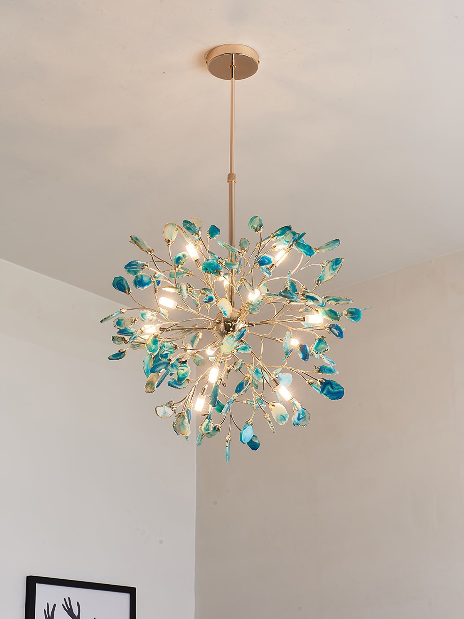 Modern Agate Chandelier