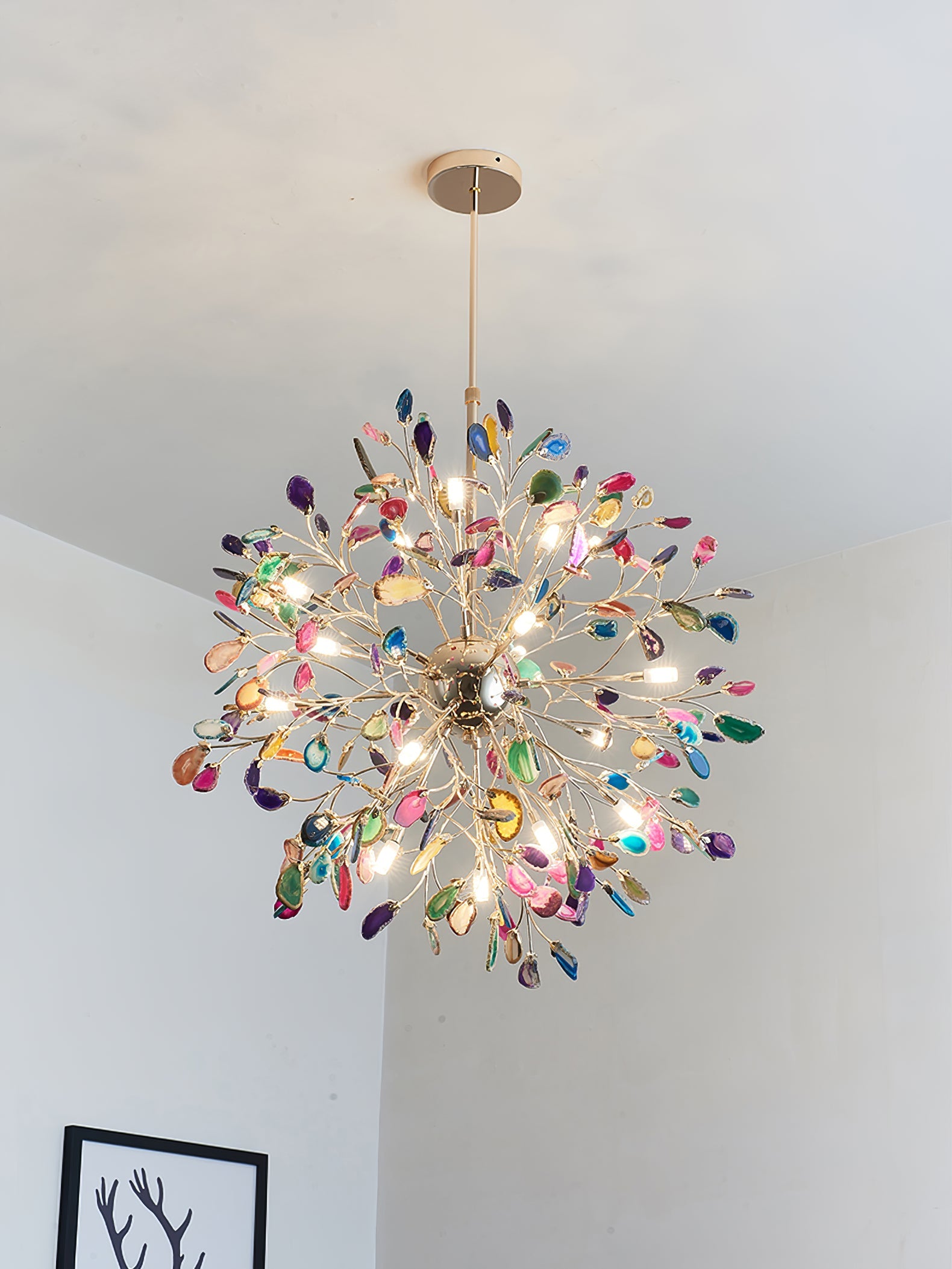 Modern Agate Chandelier