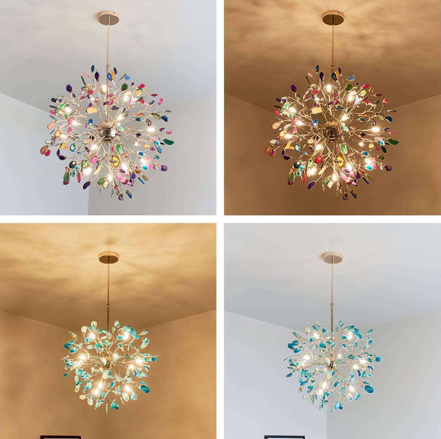 Modern Agate Chandelier