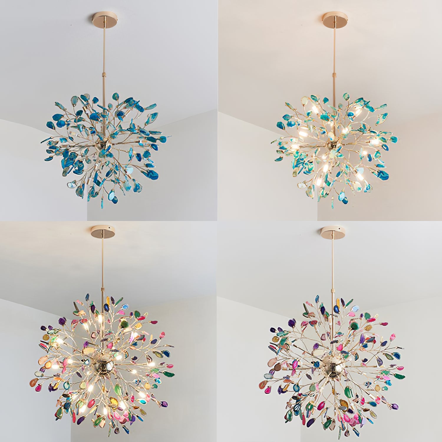 Modern Agate Chandelier