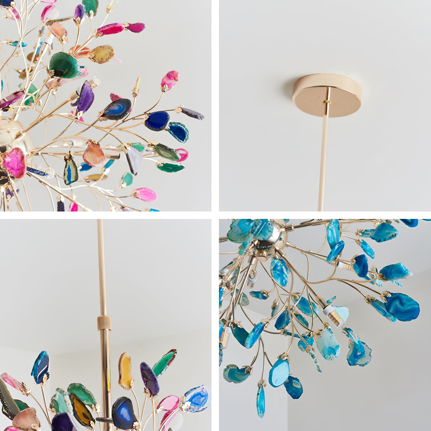Modern Agate Chandelier
