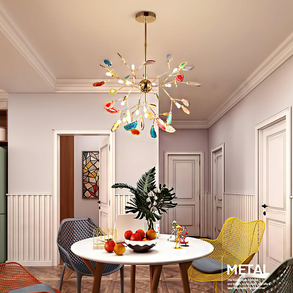 Modern Agate Chandelier