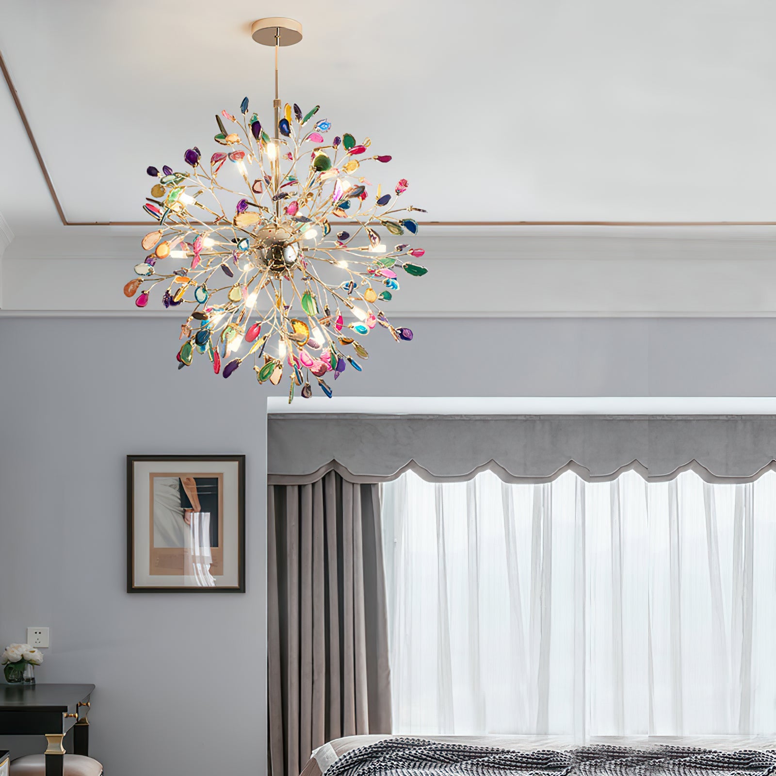 Modern Agate Chandelier