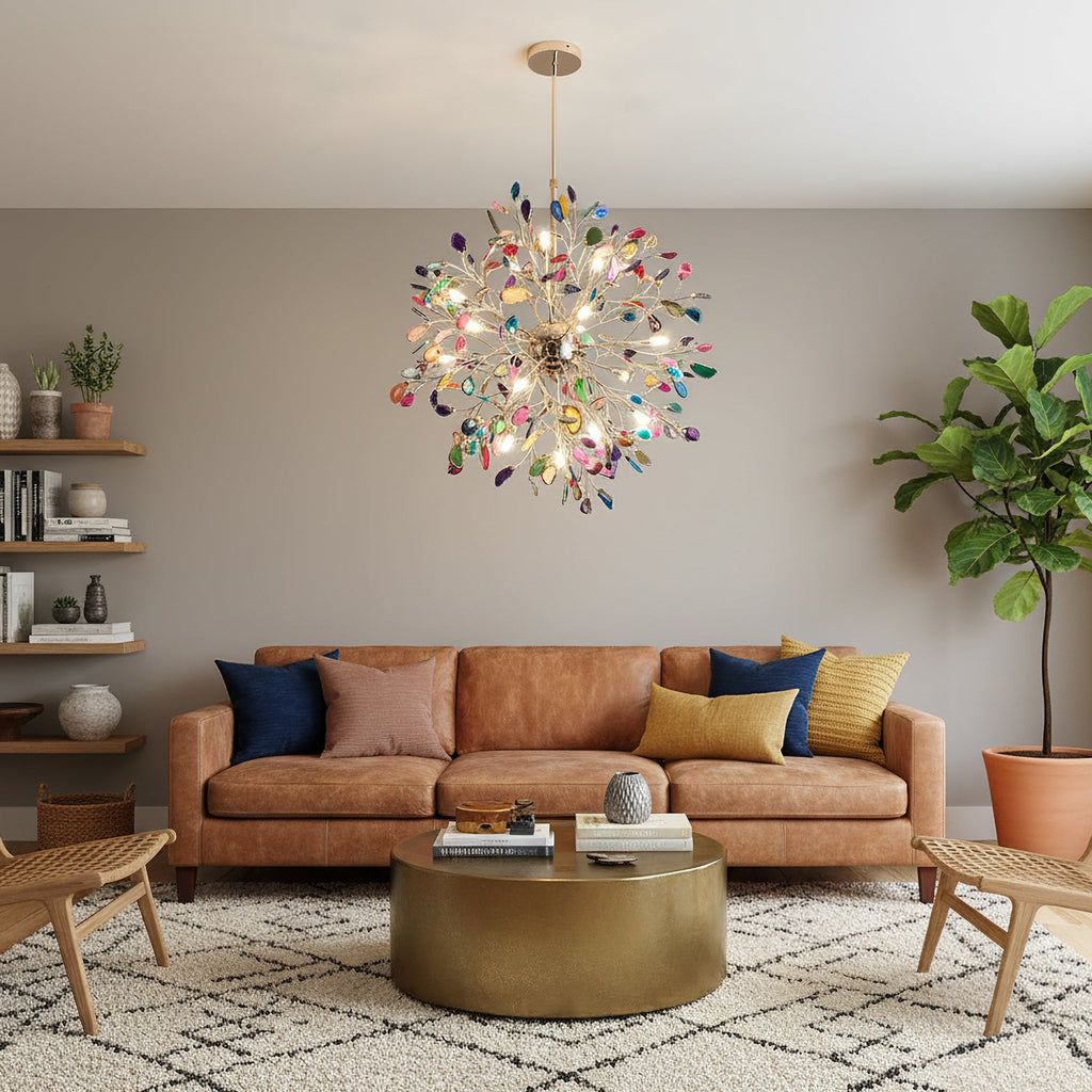 Modern Agate Chandelier
