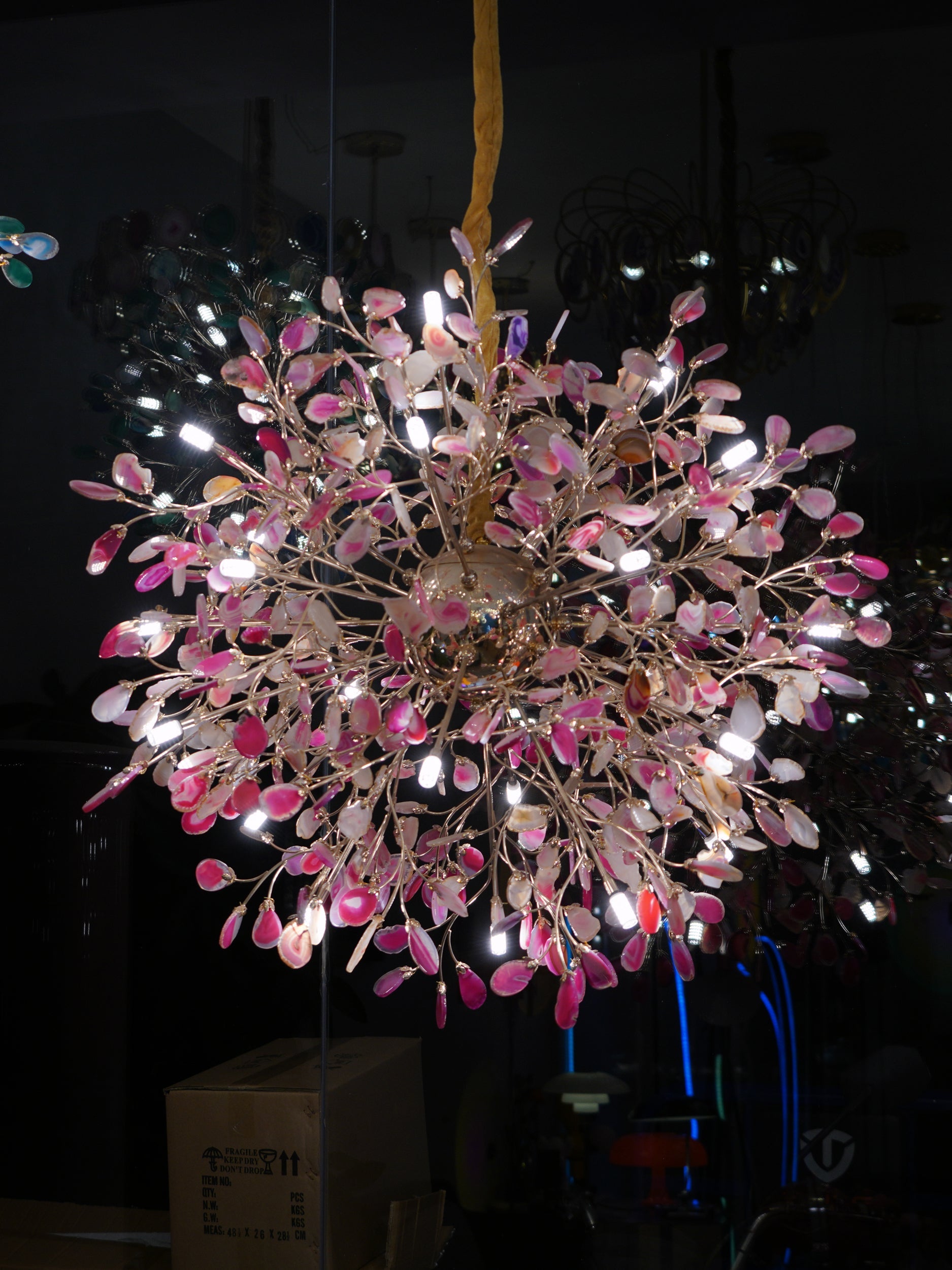 Modern Agate Chandelier