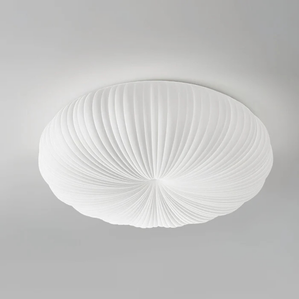 Modern LED Flush Mount Ceiling Light Fixture, Dimmable Warm & Cool White Options for Stylish Home Interiors