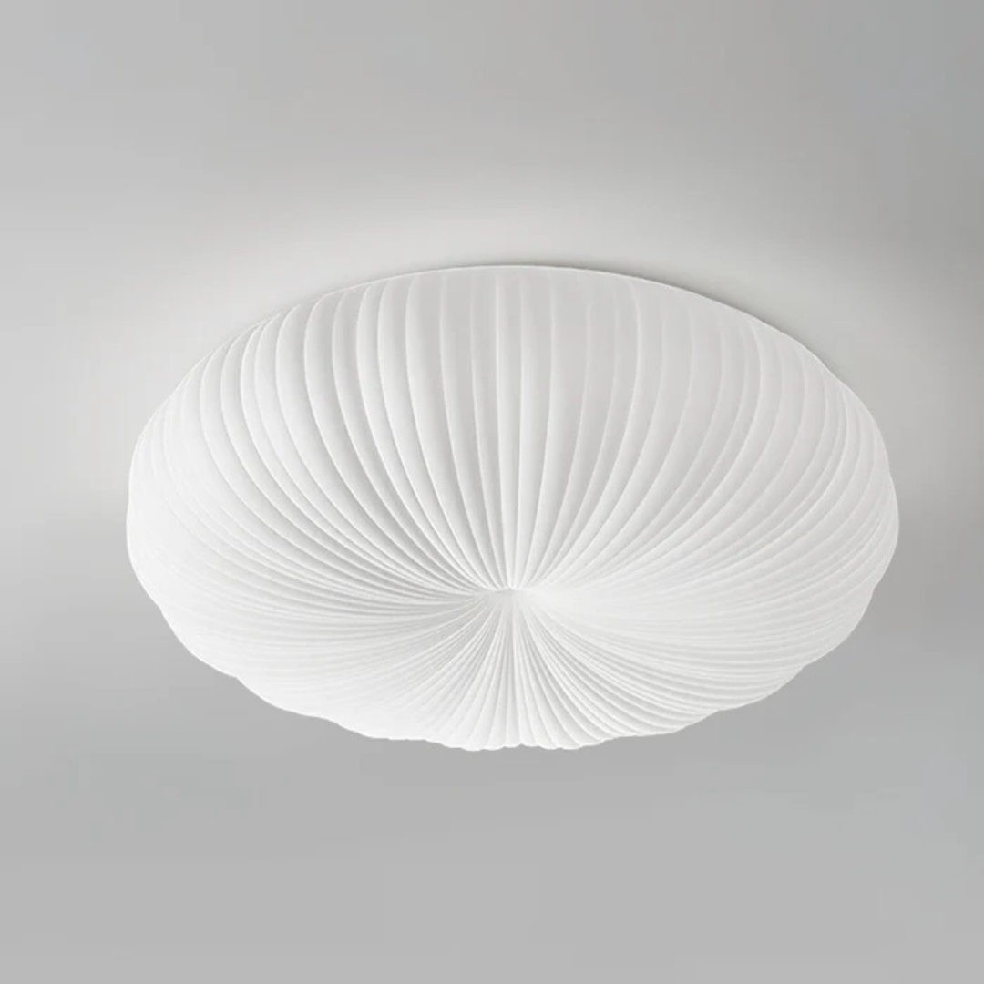 Modern LED Flush Mount Ceiling Light Fixture, Dimmable Warm & Cool White Options for Stylish Home Interiors