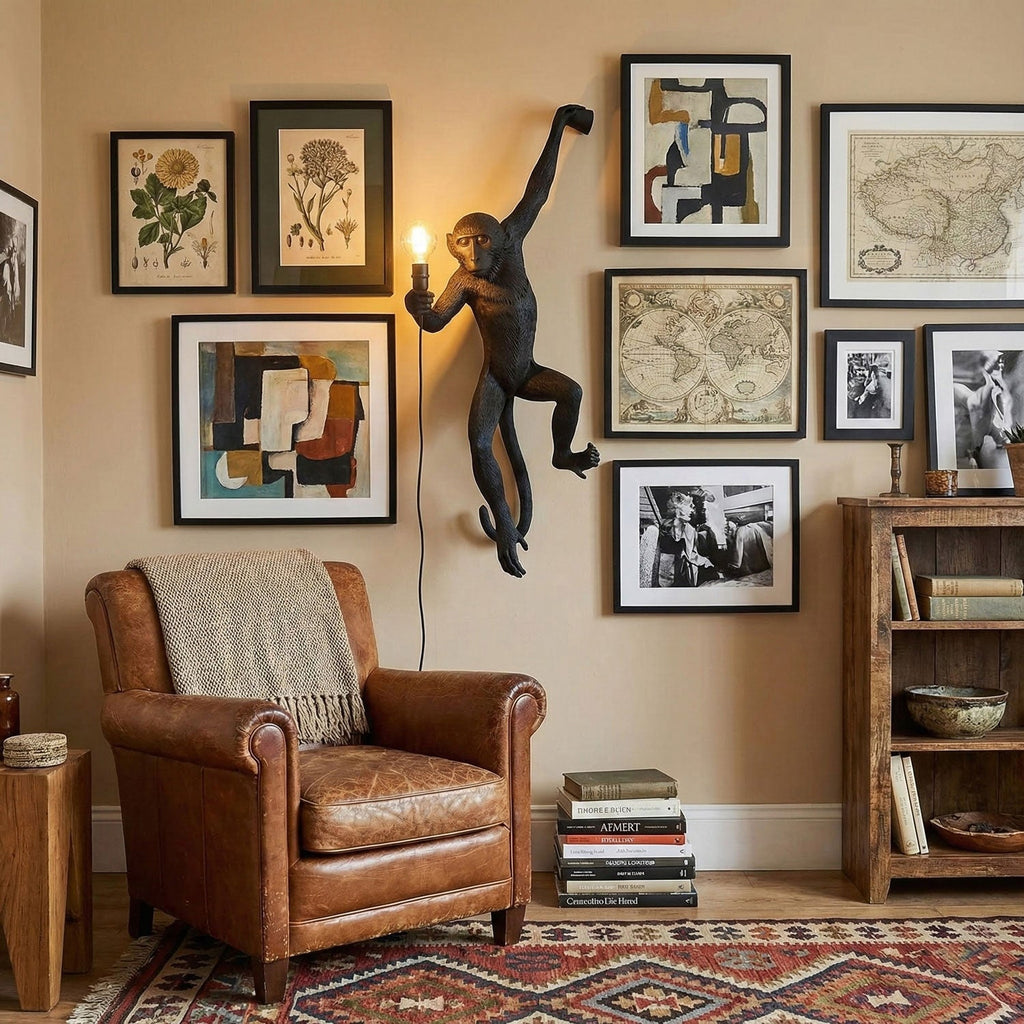 Monkey Wall Lamp