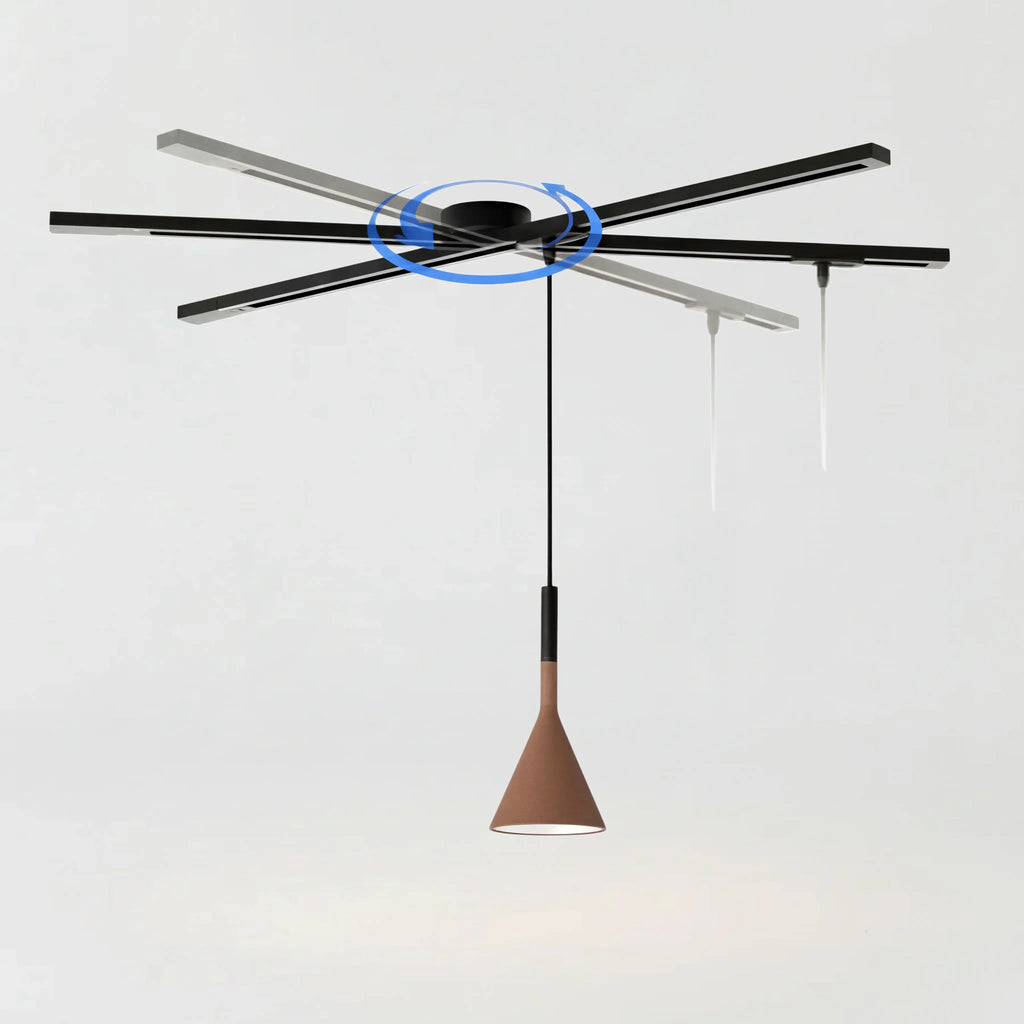 Morris Rotatable Movable Ceiling Rail for Pendant Light