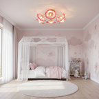 Murano Glass Flowers Ceiling Light