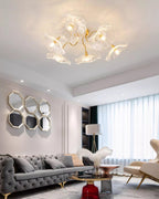 Murano Glass Flowers Ceiling Light