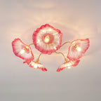 Murano Glass Flowers Ceiling Light