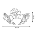 Murano Glass Flowers Ceiling Light
