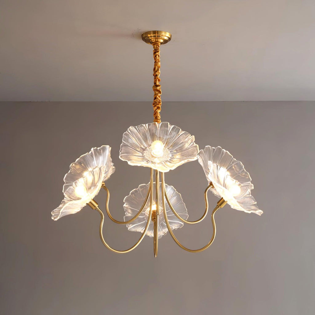 Murano Glass Flowers Chandelier