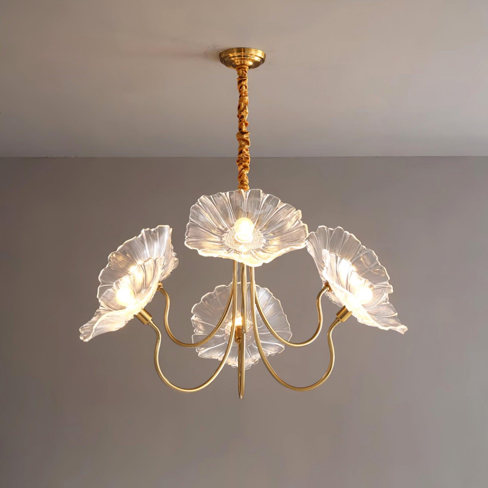 Murano Glass Flowers Chandelier