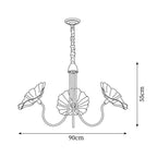Murano Glass Flowers Chandelier