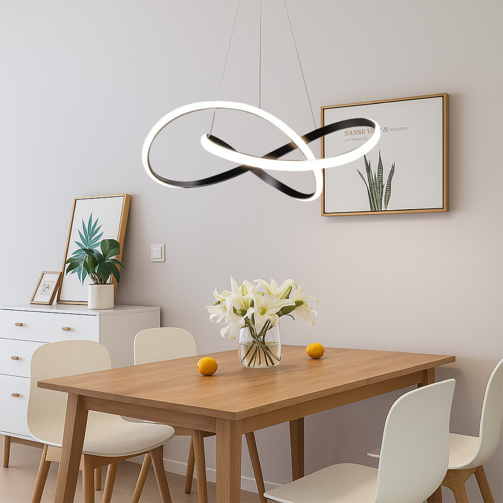 Camera - Modern Pendant Lamp Dining Room Aluminum Black