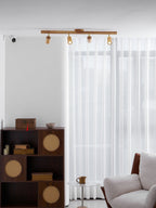 Japanese Wooden Adjustable LED Spotlight 1-Light