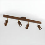 Japanese Wooden Adjustable LED Spotlight 1-Light