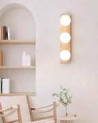 Neptune Travertine Plug In Wall Lamp