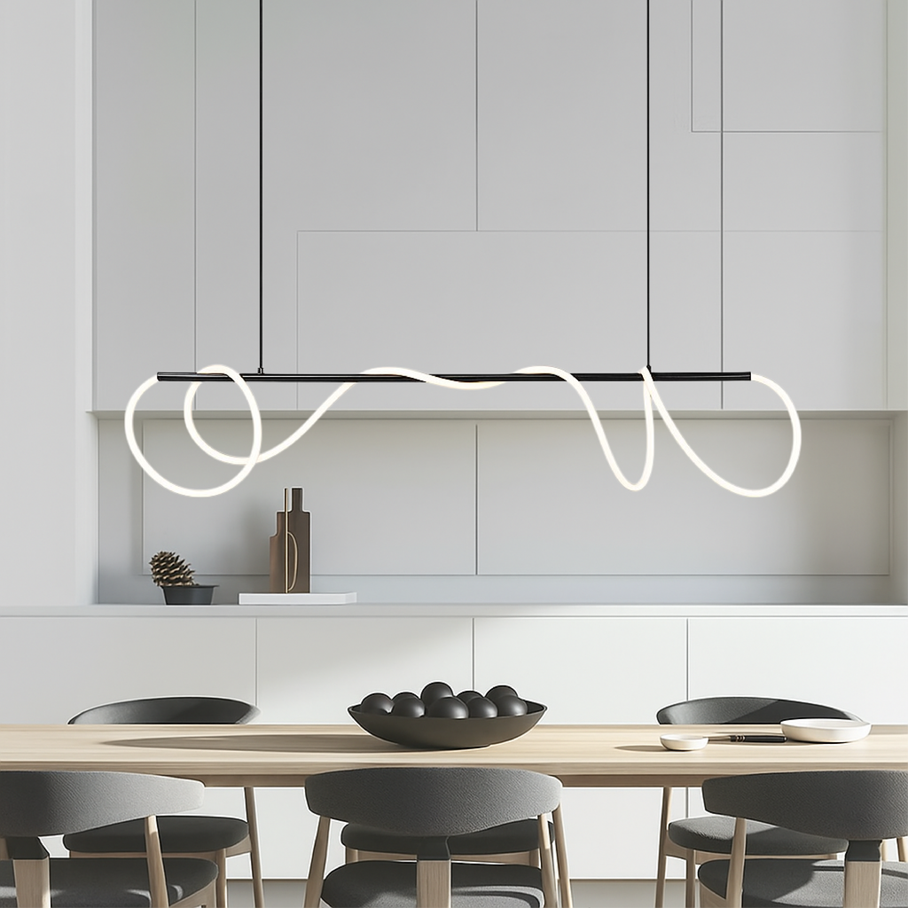 Delyra - Linear Pendant Lamp for Above the Dining Table or Kitchen