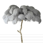 Luxury Feather/Colored Metal Floor Lamp