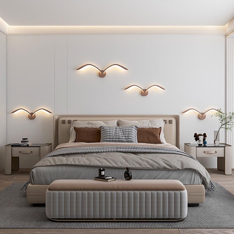 Nordic Minimalist Seagull 1-Light LED Wall Sconce Lamp