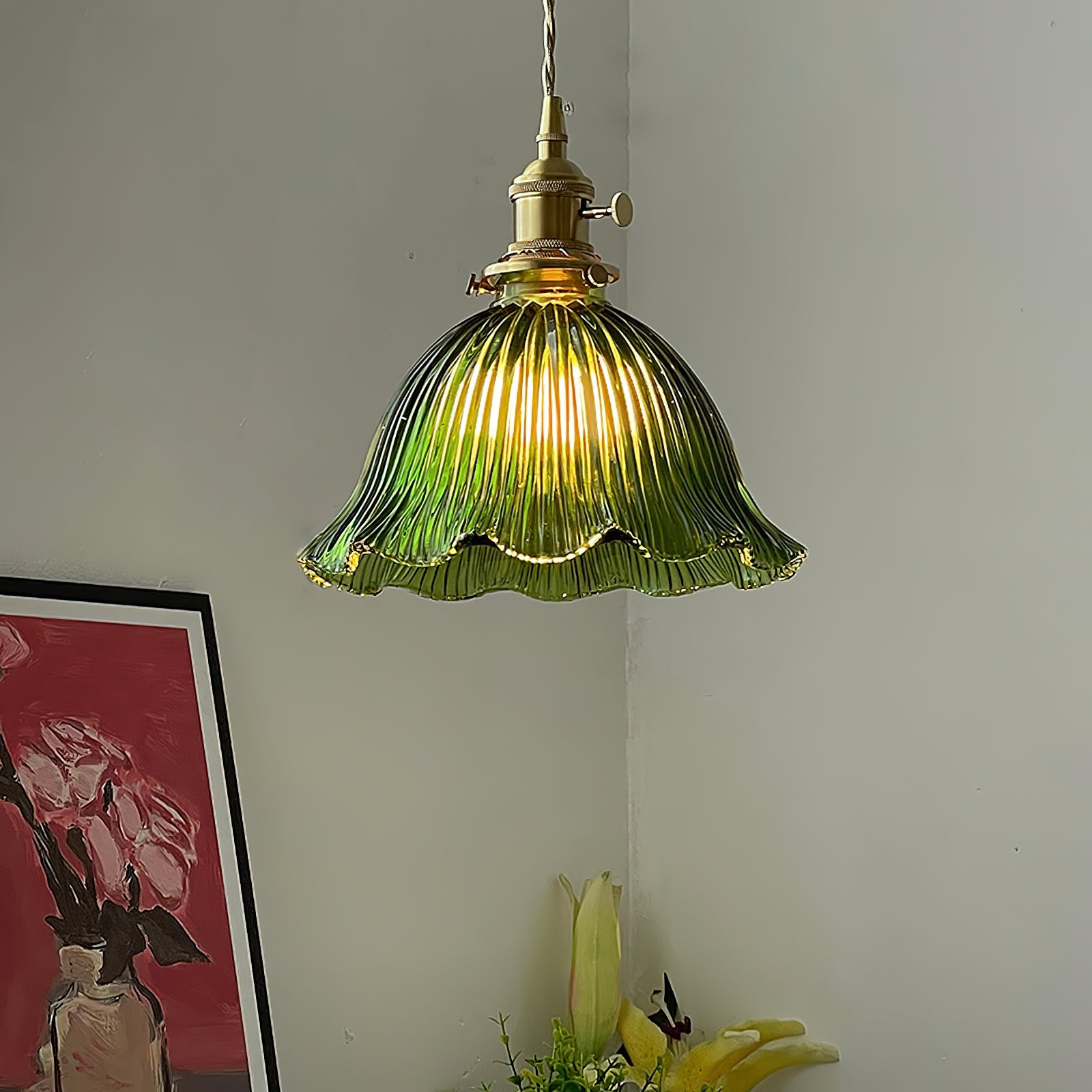Nordic Brass Glass Pendant Lamp