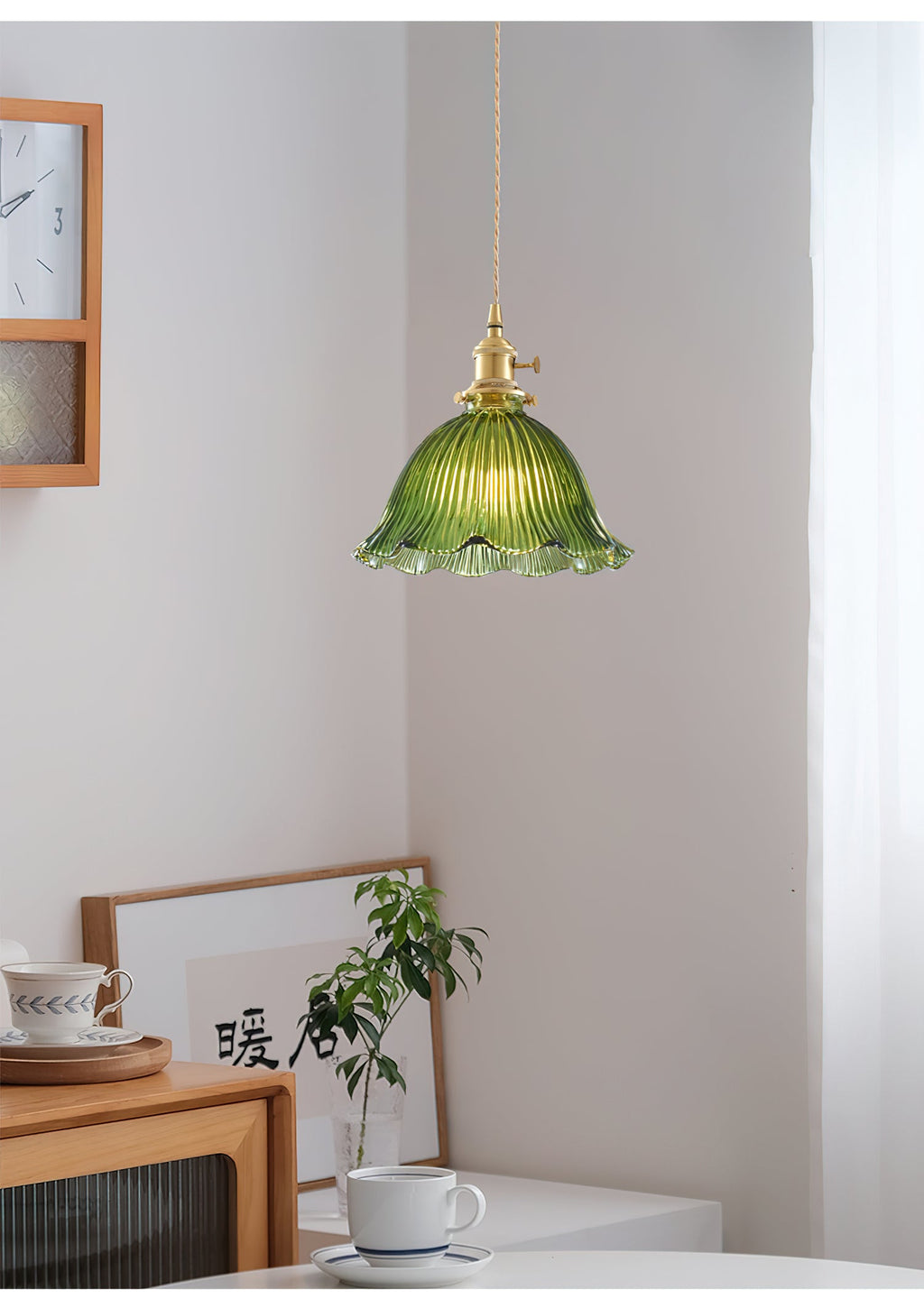 Nordic Brass Glass Pendant Lamp