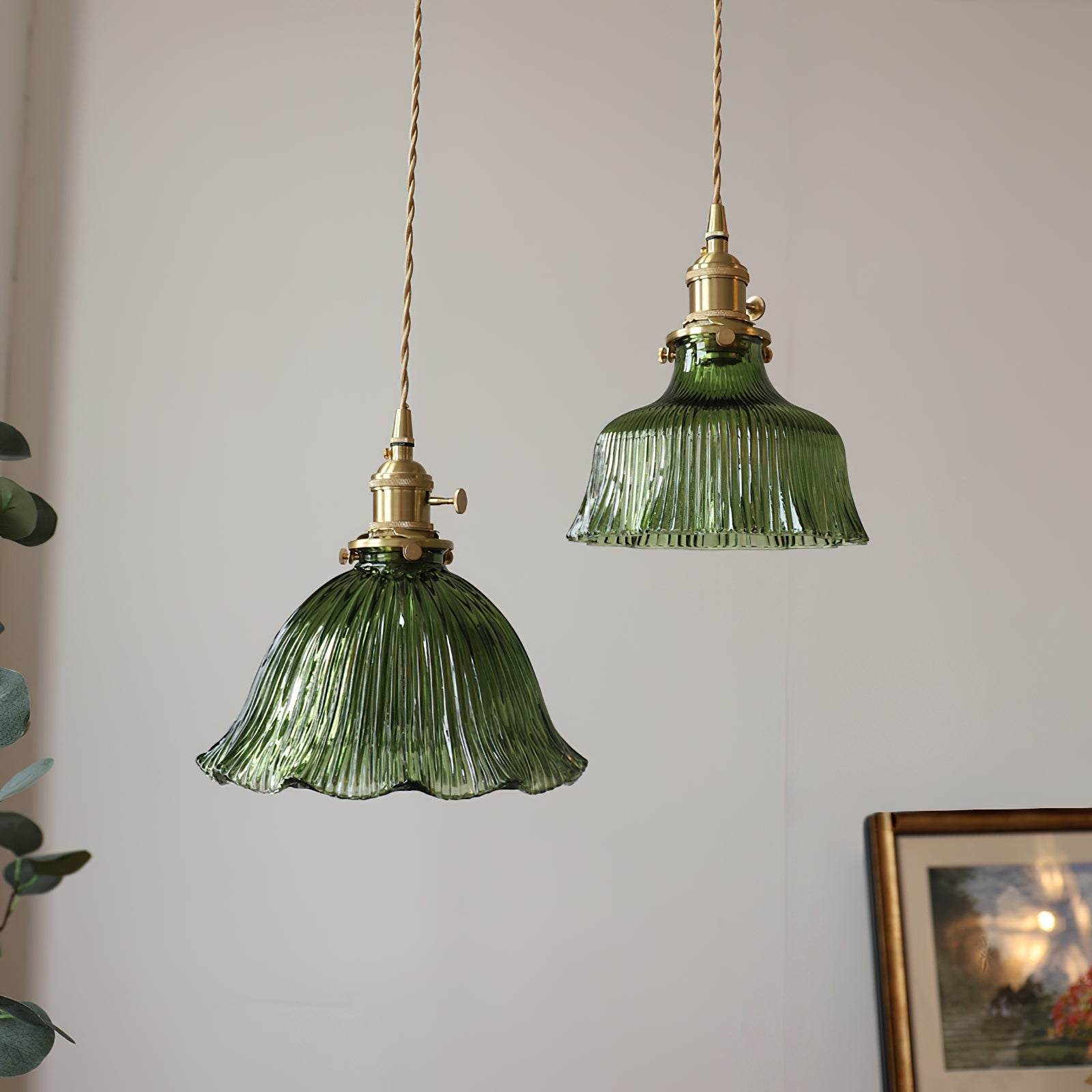 Nordic Brass Glass Pendant Lamp