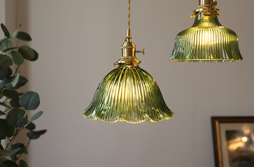 Nordic Brass Glass Pendant Lamp