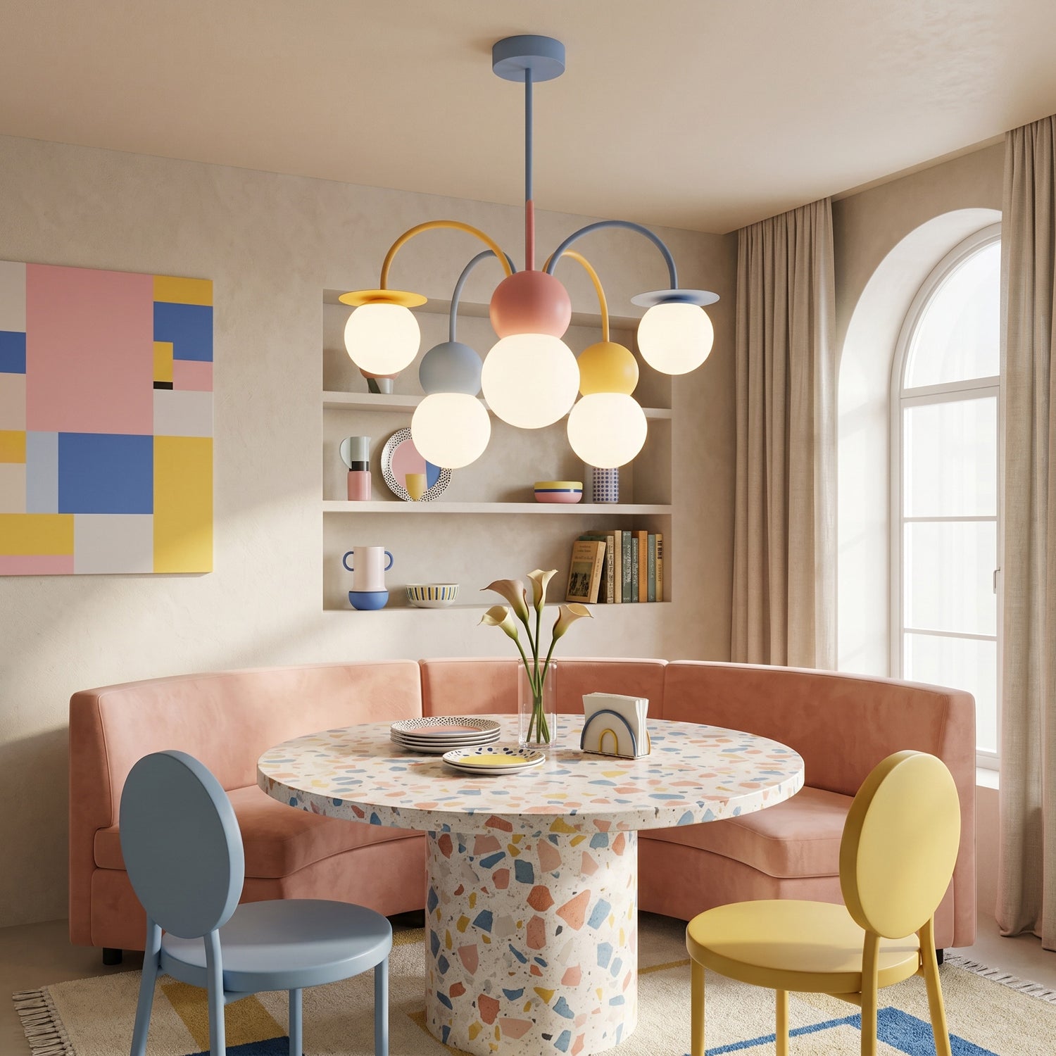 Nordic Macaron Magic Bean Chandelier